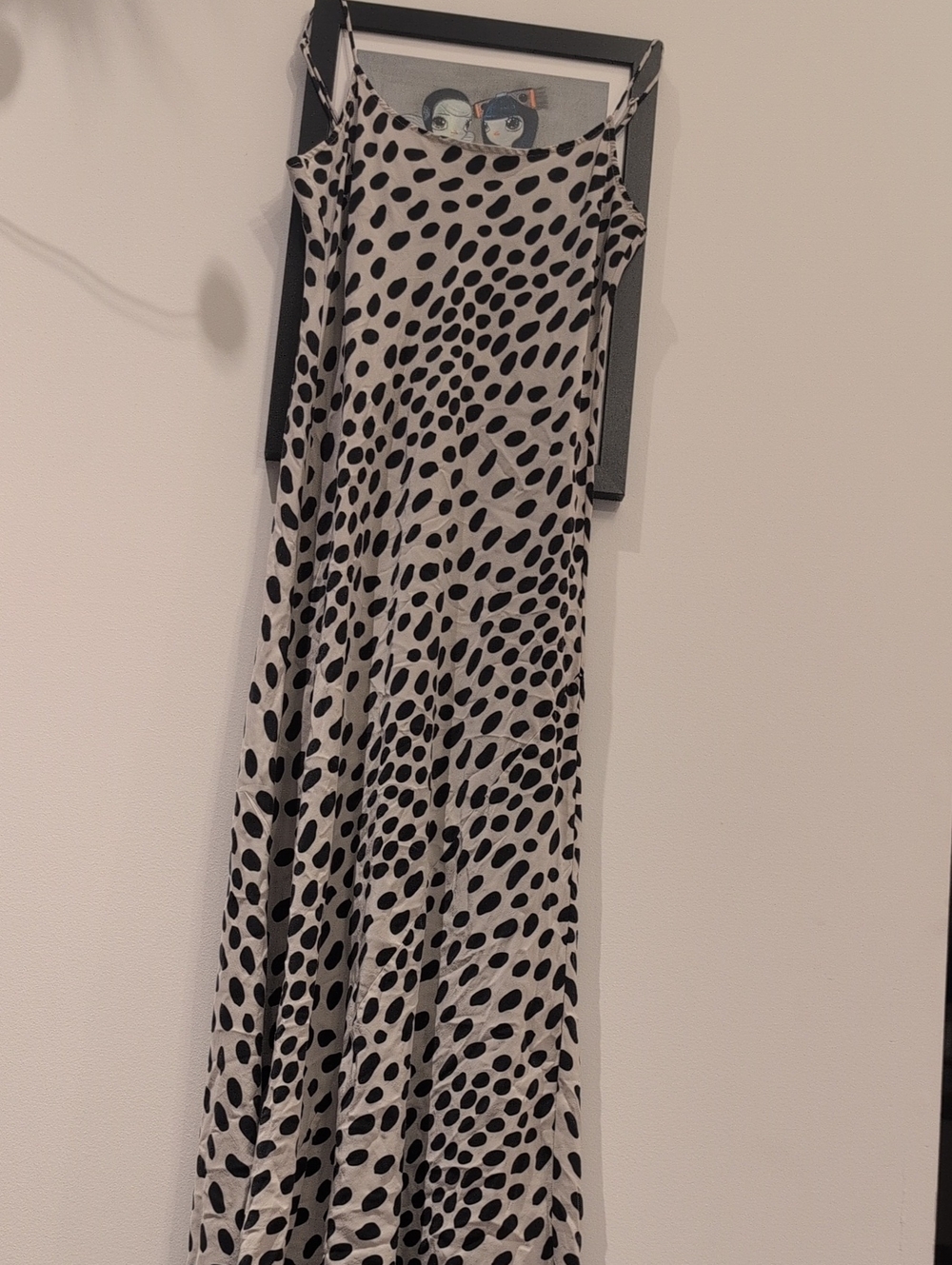 AYR Black and White Spotted Maxi Dress